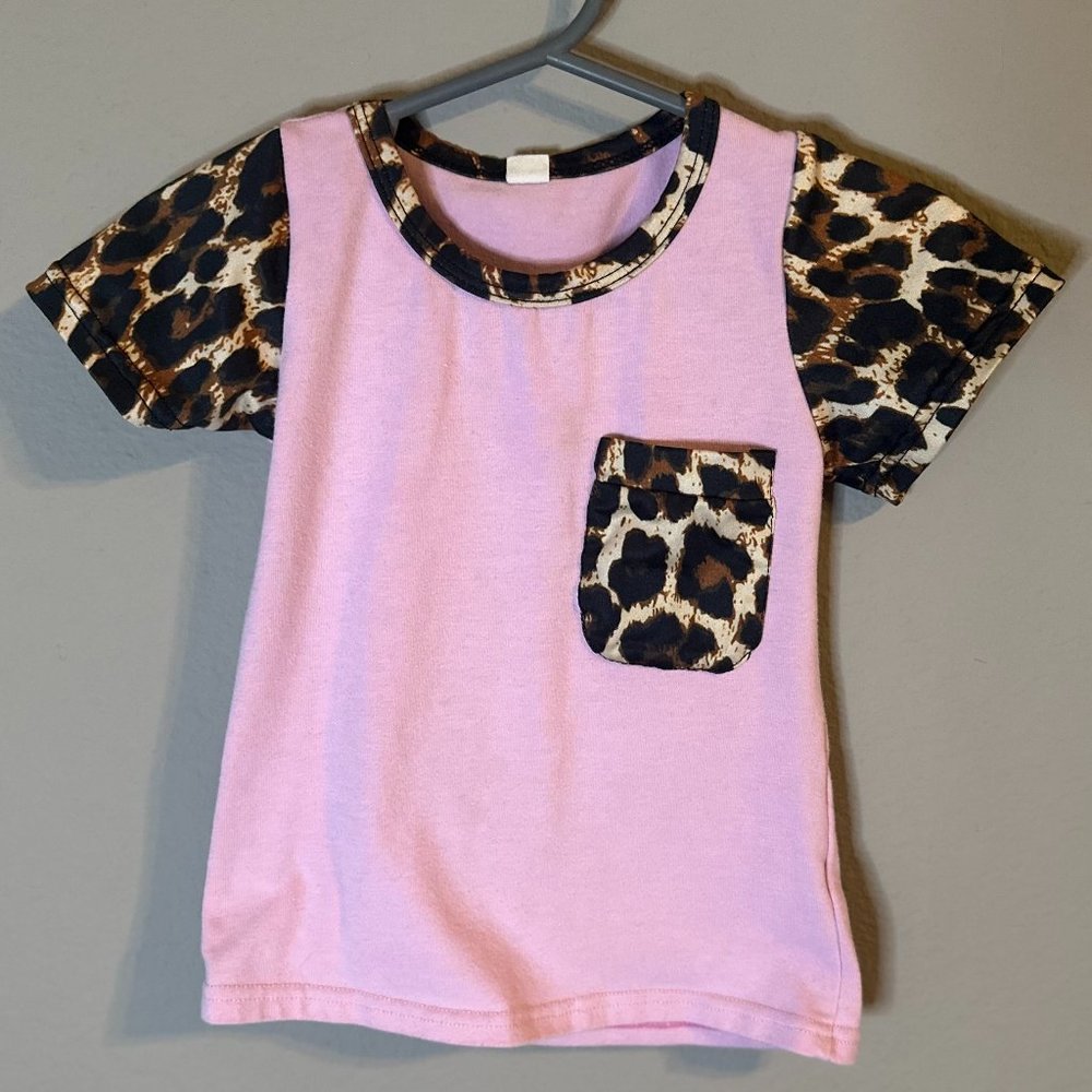 Boutique Cheetah and Pink Tee
